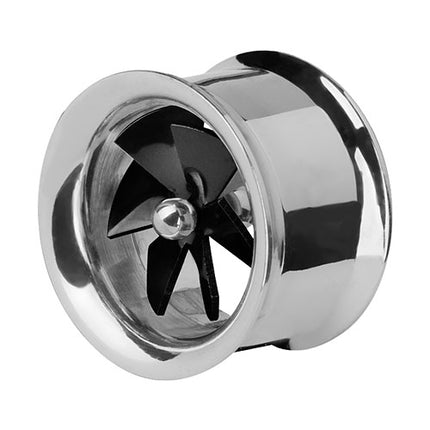 Flesh Tunnel Fan Double Flared Turbine Blätter Schwarz