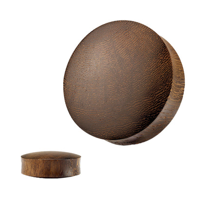 Holz Ohr Plug Piercing Dunkelbraun Snakewood Schlangenmuster