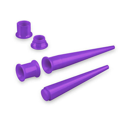 Dehnstab Expander & Flesh Tunnel 2 in 1 Set Lila