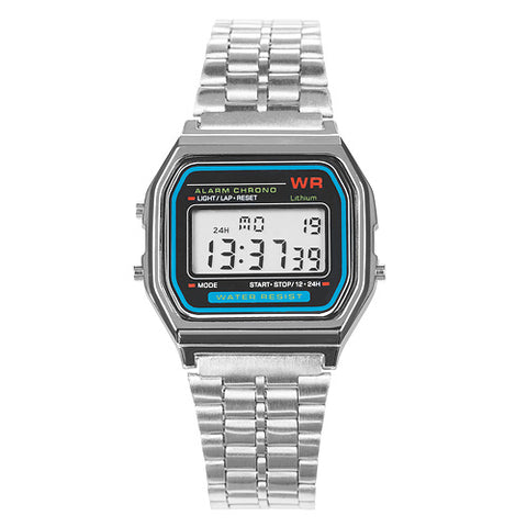 Digitale Retro Vintage 80er Jahre Armbanduhr mit vielen Funktionen