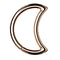 Das ist ein Daith Piercing Halbmond Clicker Rosegold