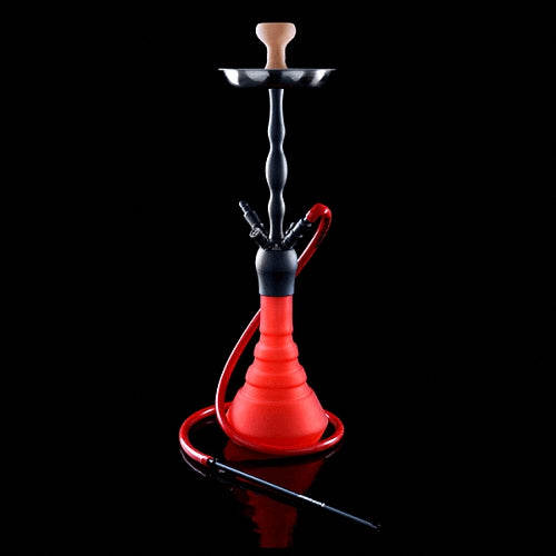 Wasserpfeife Red Neon Brass 630CE Schwarz Coated 4S