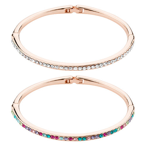 Stylisches Schmuck Armband Roségold mit Swarovski Elements Kristallen besetzt