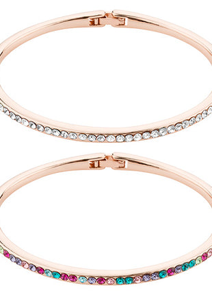 Stylisches Schmuck Armband Roségold mit Swarovski Elements Kristallen besetzt