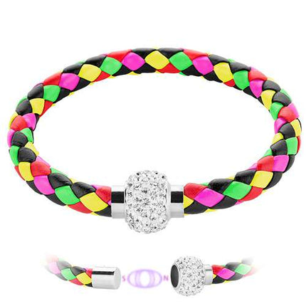 AB30 - Schwarz / Pink / Grün / Gelb / Braun