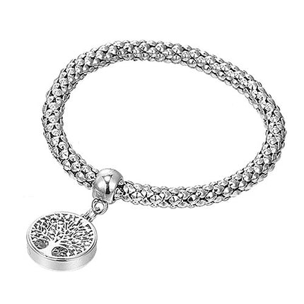 Damen Armband Schmuck Set Baum des Lebens Kristall Stretch Lebensbaum
