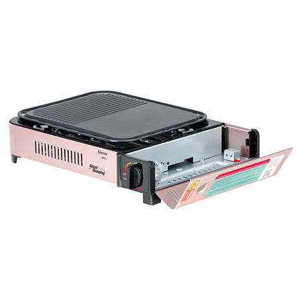 Campinggrill Campingkocher Gaskocher BBQ Gasgrill Koffer Barbecue Tischgrill Grillplatte