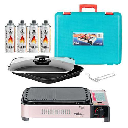 Sierra  (Blauer Koffer) + 4 Gasflaschen