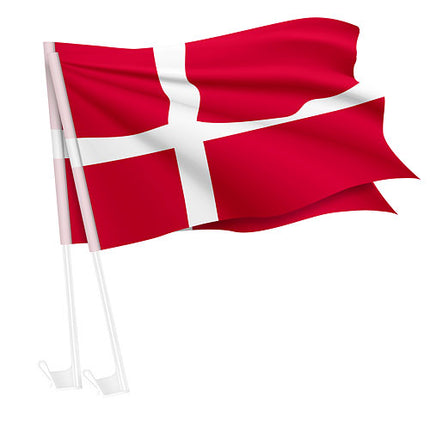 Autofahne - 2er Set Dänemark