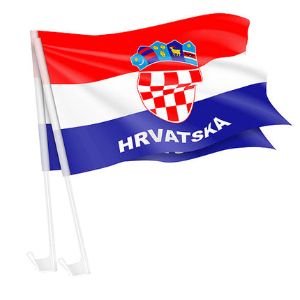 Autofahne - 2er Set Kroatien