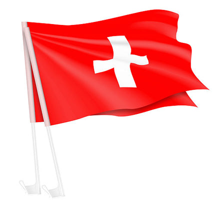 Autofahne - 2er Set Schweiz