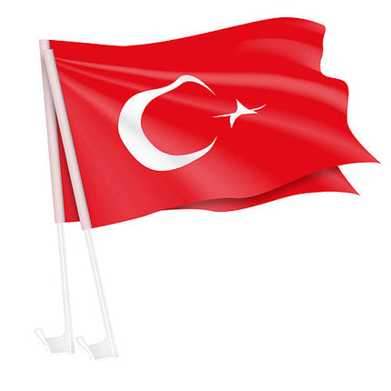 Autofahne - 2er Set Türkei