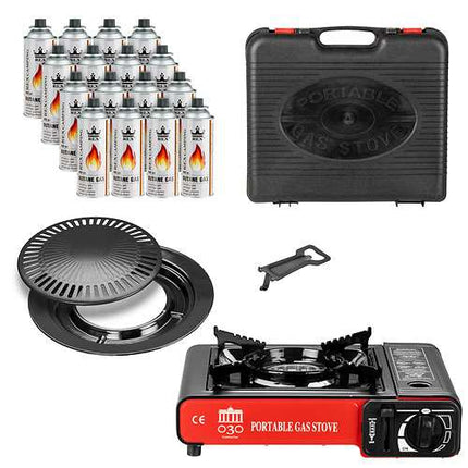 Berlin + Grillplatte + 16 Gasflaschen