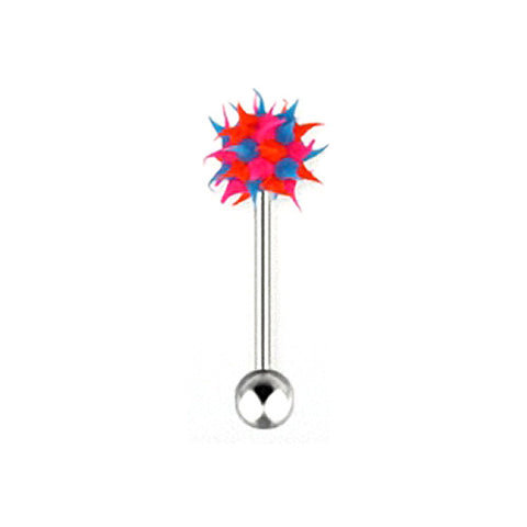 Zungenpiercing Neon Silikon Spike Ball