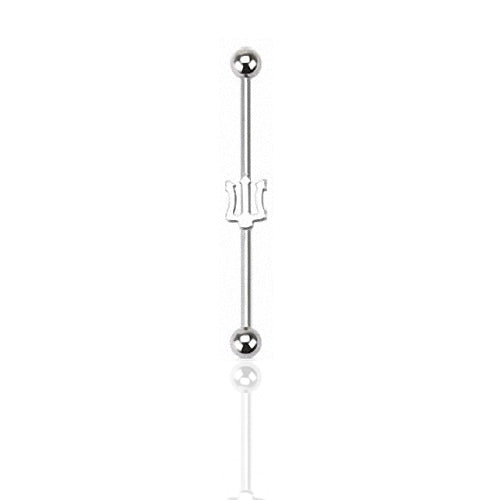 Industrial Piercing Hantel Dreizack