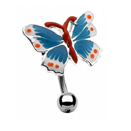 Bauchnabelpiercing Stecker Schmetterling Blau