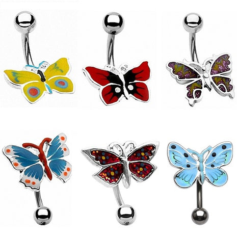 Bauchnabelpiercing Stecker Schmetterling Butterfly