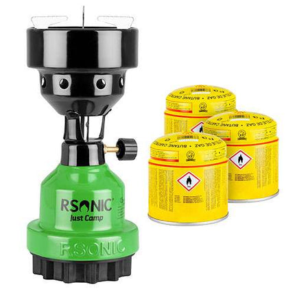 Campingkocher-Groß (inkl.3 Kartuschen) | Grün