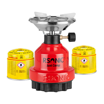 Campingkocher-Klein (inkl.2 Kartuschen) | Rot