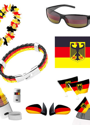 🇩🇪 7-teiliges Fan Set Fanartikel Deutschland Fussball EM & WM