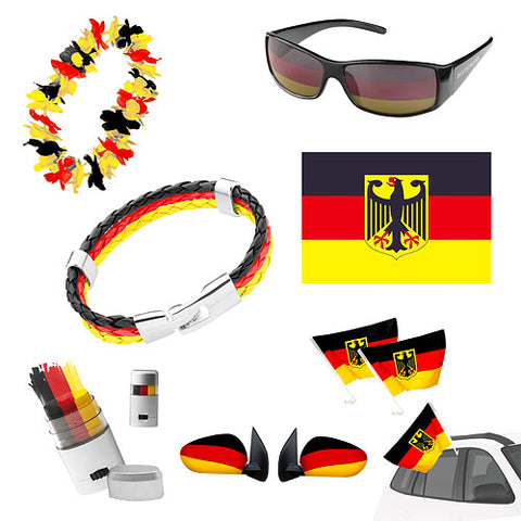 🇩🇪 7-teiliges Fan Set Fanartikel Deutschland Fussball EM & WM