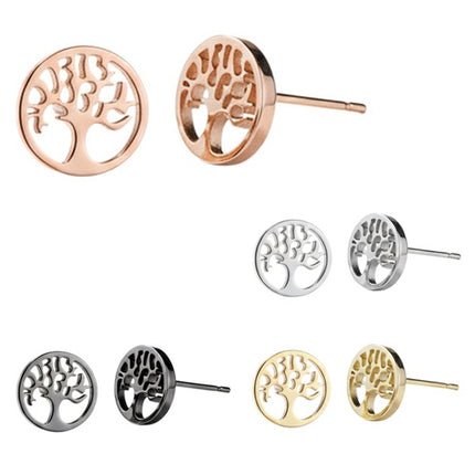 Lebensbaum Damen Ohrstecker Chirurgenstahl symbolischer Schmuck