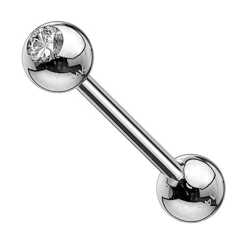 GDB03 (mit Kristall) - Weißgold | 1,6mm x 16mm x 5mm
