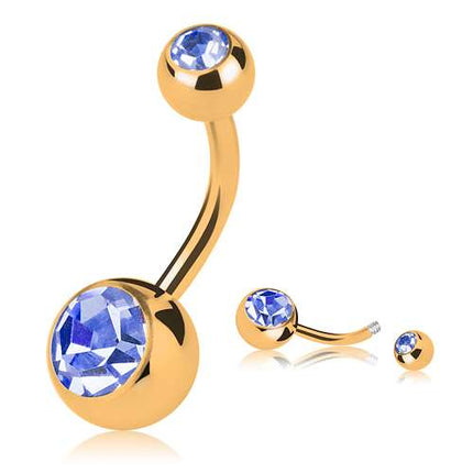 GDPN04 (Gold) - Hellblau / 4mm x 6mm