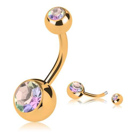 GDPN04 (Gold) - Rainbow / 5mm x 8mm