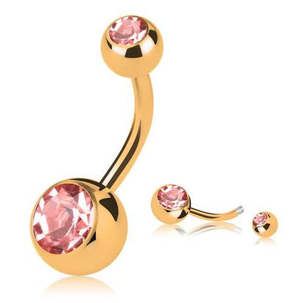 GDPN04 (Gold) - Rosa / 5mm x 8mm