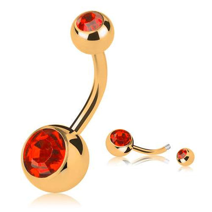 GDPN04 (Gold) - Rot / 4mm x 6mm