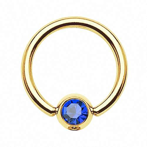 GDPR03 / Gold - Blau / 1,2mm x 10mm x 4mm