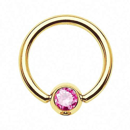 GDPR03 / Gold - Pink / 1,2mm x 10mm x 4mm