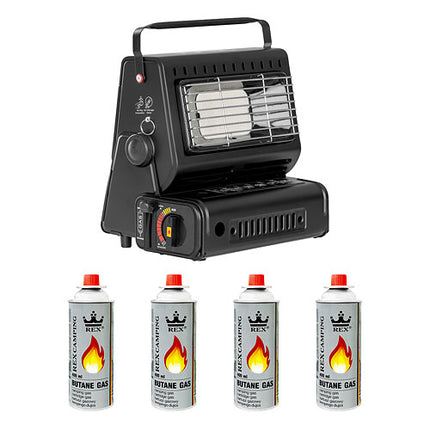 Heizung (RS-4006) + 4 Gasflaschen