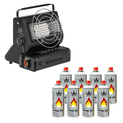 Heizung (RS-4048) + 8 Gasflaschen