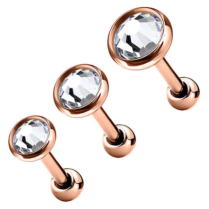 JA1021T | Rosegold - Clear | SET ( 3mm + 4mm + 5mm )