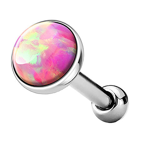 Tragus Cartilage Ohr Universal Rock Snug Piercing mit flachen Opal