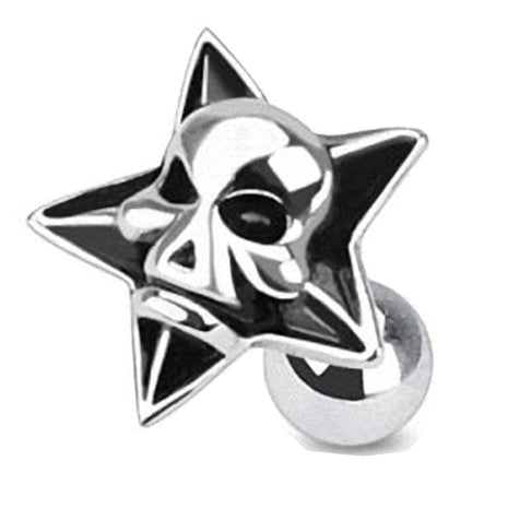 Tragus Piercing Plug Devil Star 