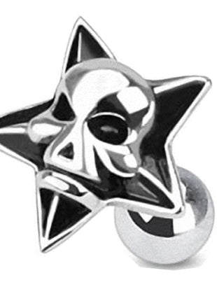 Tragus Piercing Plug Devil Star 