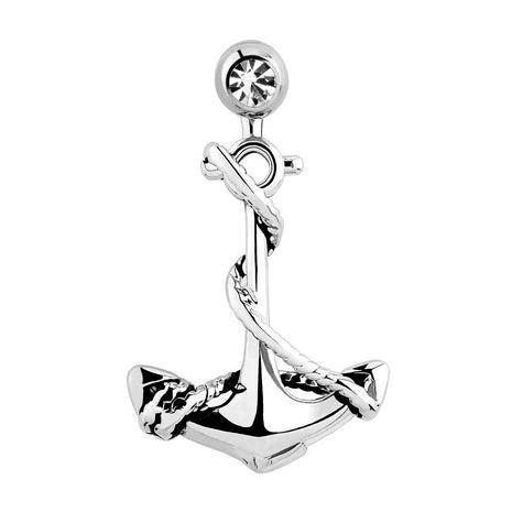 Tragus Cartilage Piercing Plug Crystal Anchor Pendant 