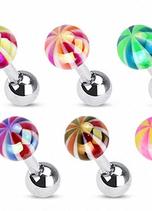 Tragus Piercing Helix Metallic Candy Ball