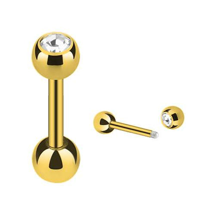 JG03 / Gold  - 8mm / Clear