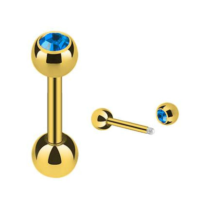 JG03 / Gold  - 8mm / Hellblau