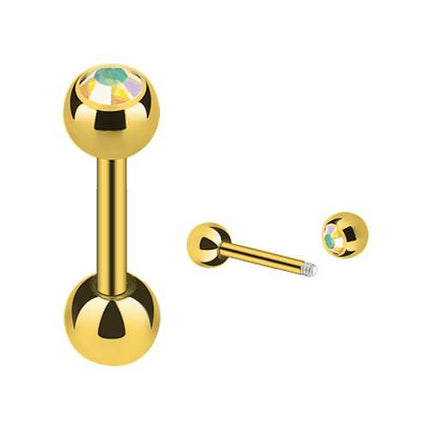 JG03 / Gold  - 6mm / Rainbow