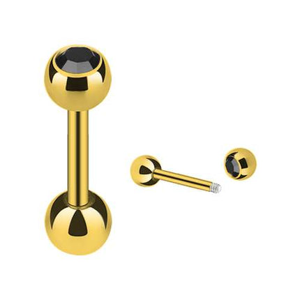 JG03 / Gold  - 8mm / Schwarz