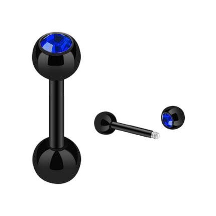 JK03 / Schwarz  - 8mm / Blau
