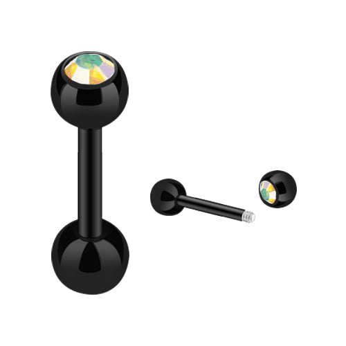 JK03 / Schwarz  - 8mm / Rainbow