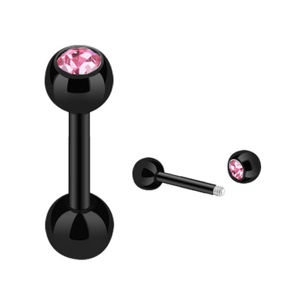 JK03 / Schwarz  - 8mm / Rosa