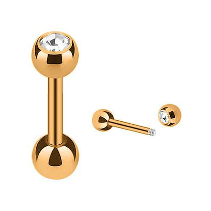 JRG03 / Rosegold  - 6mm / Clear