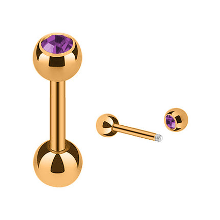 JRG03 / Rosegold  - 6mm / Flieder